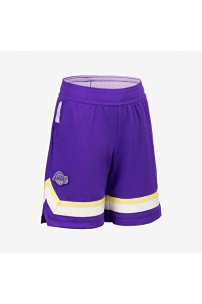 NO BRAND Pantaloni scurți de baschet pentru copii tarmak NBA SH 900 Lakers