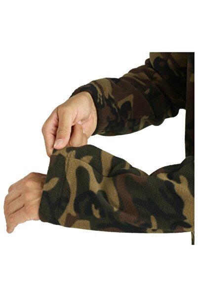 NO BRAND Haină polară de vânătoare Solognac 500 camuflaj