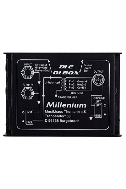 NO BRAND DI Box mono pasiv, simetrizator de semnal, decuplare de masă – Mille...
