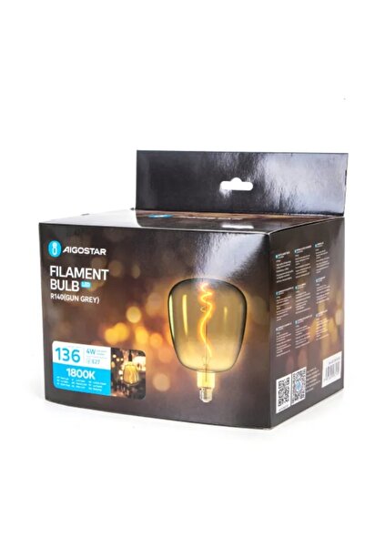 NO BRAND Bec LED cu filament R140 E27 4W 1800K DECORATIV