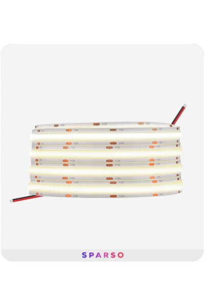 NO BRAND Kit bandă LED COB NEON 5m 24V 4000K ALB NEUTRU sursă de alimentare p...