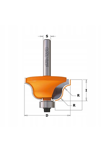 CMT Freză pentru profile romane cu rulment fi 28,7 mm S=8 R=4 940.270.11