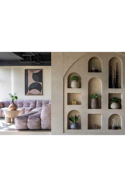 NO BRAND Vază decorativă decor casă design de designer MAHIR 22 vază maro ghi...
