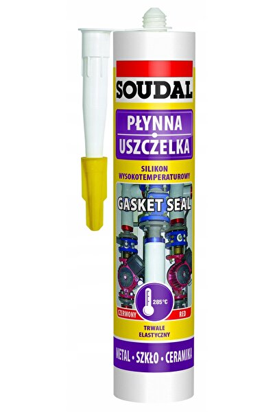 Soudal Silicon roșu de înaltă temperatură 280ml