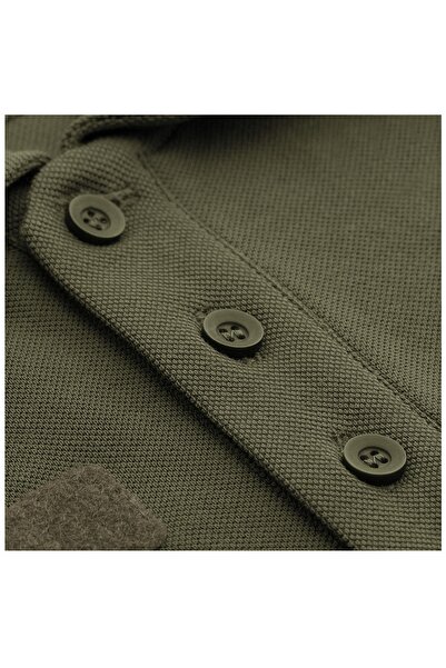 NO BRAND Tricou tactic M-Tac Polo pentru bărbați 65/35 Verde militar XS