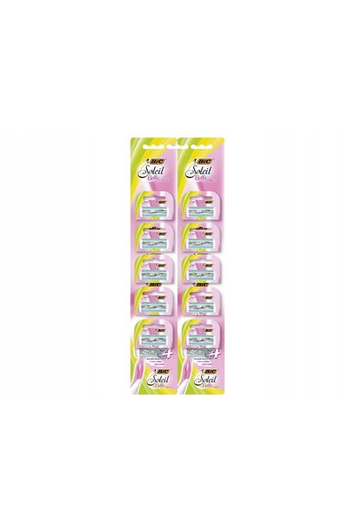 Bic Soleil Bella Colores Aparate de ras pentru femei cu 4 lame, 10 bucăți