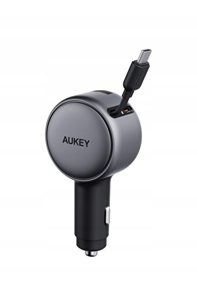 AUKEY Încărcător auto rapid CC-P5 67W USB-A USB-C cu cablu