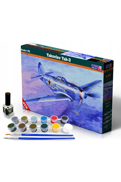 NO BRAND Set de inițiere Yak-3 1:72 + vopsele 2 pensule adeziv