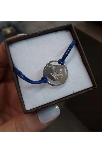NO BRAND Brățară lanț tip șnur lanț de gleznă SILVER GRAWER