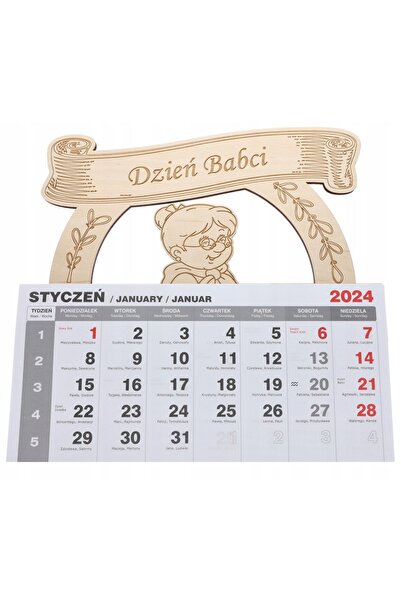 NO BRAND CALENDAR DIN LEMN CADOU SUPERB de Ziua Bunicii pentru bunica iubită