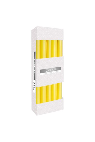 BISPOL Set 3 x 10 Lumanari Conice Galbene