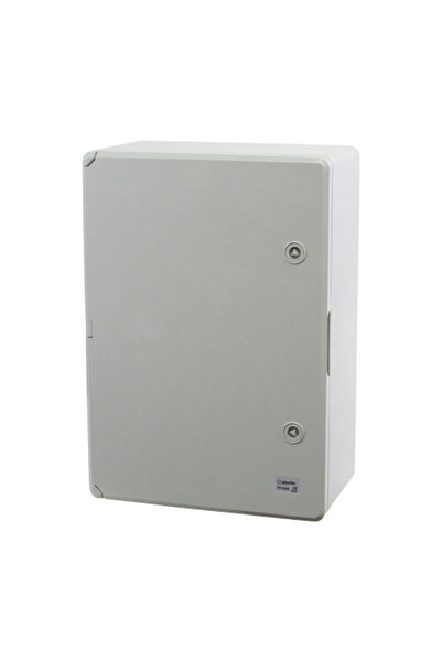 PLASTIM Cutie distributie IP65 din ABS gri, usa mata, placa metalica, 350x500...