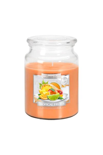 LCA Set 3 x Lumanare Parfumata in Borcan cu Capac, Fructe Tropicale, 100 Ore