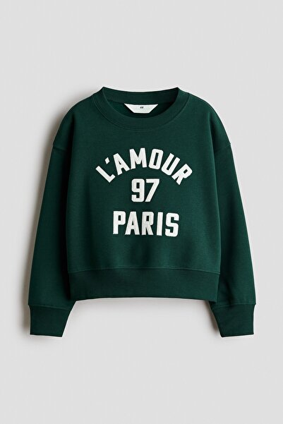 H&M İçi Tüylü Sweatshirt