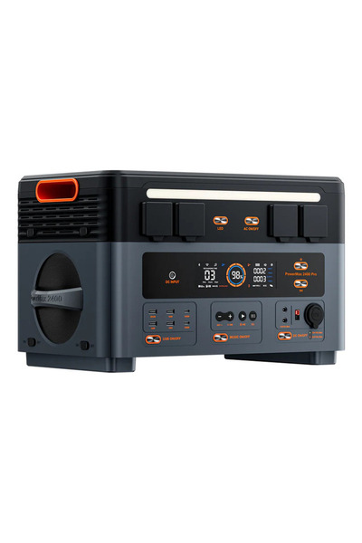 Oscal PowerMax 2400PRO 2016Wh-2400W (4800W SurgePad) Güç Kaynağı Kablosuz Şarj, Hoparlörlü Power Station