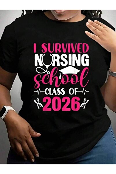 23ERVA I Survived Nursing Class Of 2026 Graduation Graduate Back To School Bl...