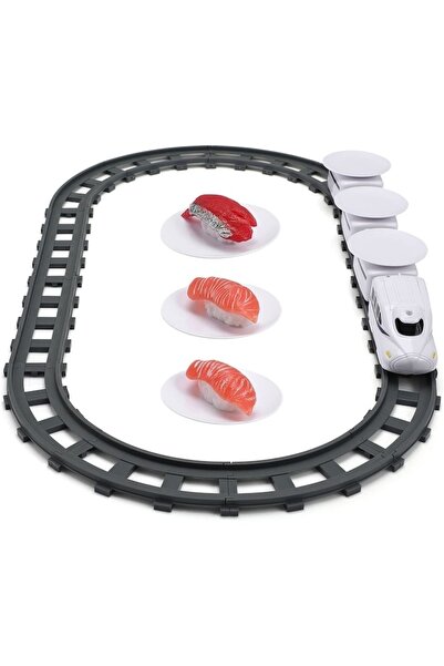 MACVI Set de trenulețe electrice cu vagoane sushi — Distracție pentru familie...