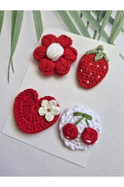 Hand Mother's Since 2024 Red Love Little Hairless Baby Hairpin Baby Girl Acce...