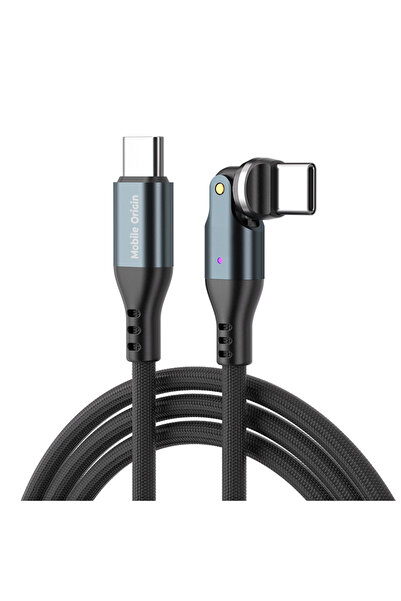Mobile Origin CB14 Καλώδιο USB-C σε USB-C, 240W, 1μ, Περιστρεφόμενο Μαγνητικό...
