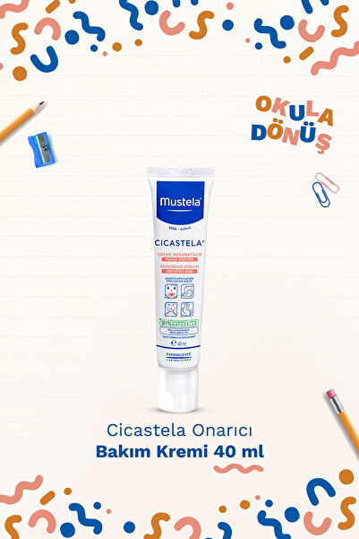 Mustela Arnica Jel+Cicastela Onarıcı Bakım Kremi+Rahatlatıcı Balsam+12'li Mum Boya Hediye