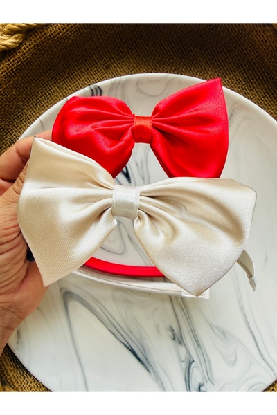 Yeşim Aksesuar Women's 2-Piece Bow Maternity Crown & Satin Ribbon Crown Hair ...