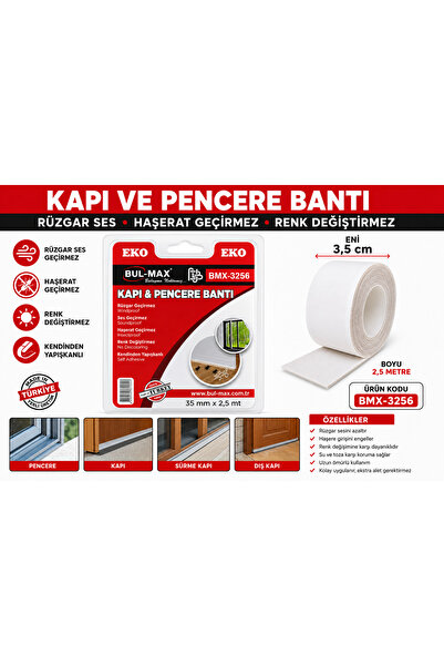 Bul-Max Door and Window Tape Windproof, Soundproof, Color-Change-Free, Self-A...