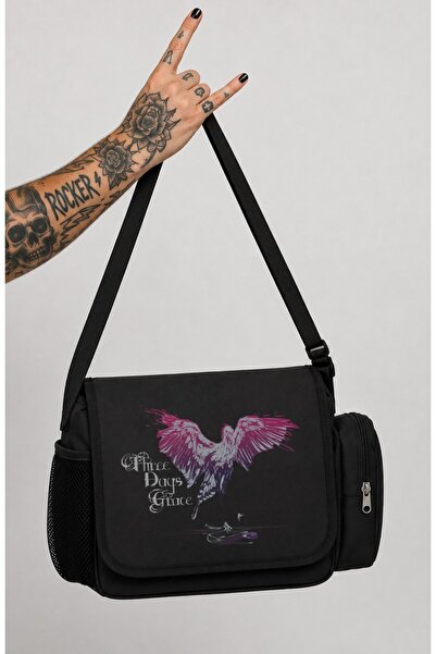 Fuddy Moda Unisex Rock Band Three Days Grace Printed Messenger Bag