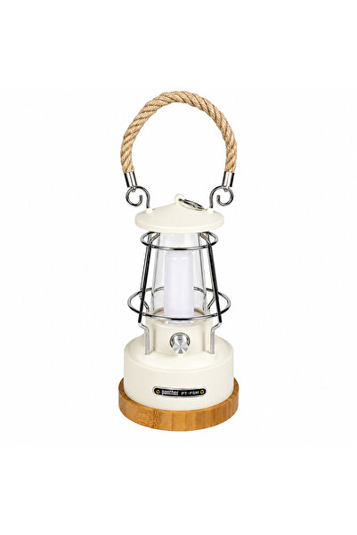 Panther Retro Tasarım USB Şarjlı Kamp Lambası 16W 800 Lümen Dimmerli 80 SMD L...