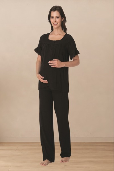 Puerpera Effortt Muslin Fabric Maternity Pajama Set 3082