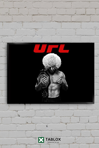 TABLOX Khabib Nurmagomedov Ufc Mma Champion Belt Frame Appearance Decorative ...