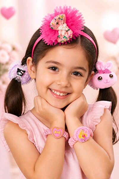 Monalisa Home Six-Piece Children's Buckle Crown and Keychain Set