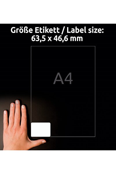 NO BRAND Etichete autoadezive A4 AVERY [100] 63,5/46 ADRESABIL