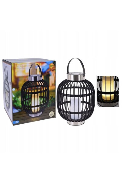 Progarden LAMPĂ LED CU BATERIE SOLARĂ NEAGRĂ 35 X 44.5 CM PENTRU GRĂDINĂ ȘI I...