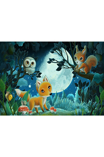 VIODESIGN Fototapet Copii, autoadeziv, Poveste Animale, multicolor,200x300 cm...