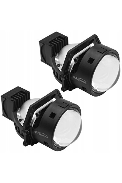 NO BRAND Lentilă proiector Bi-LED de 3 inch pentru modernizarea farurilor, 2 ...