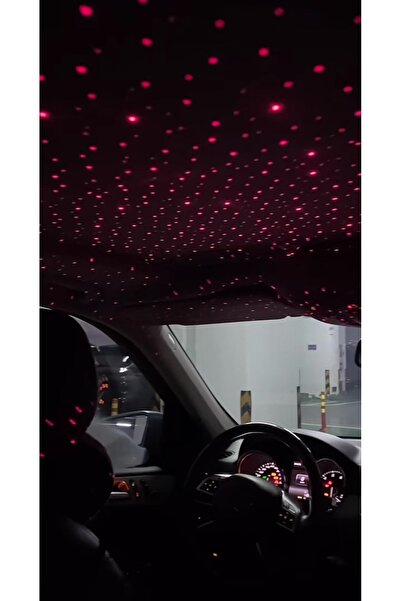 pazariz 66W 4’ü 1 Arada Starry Sky Araç Şarj Cihazı – Geri Çekilebilir Type-C & Lightning Kablo, USB-A, PD 3.0 Hızlı Şarj, RGB LED Yıldız Tavan Projektörü, 12V-24V Uyumlu Çoklu Şarj Adaptörü