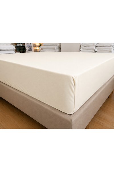 Generic Brand 200X200 Bed Sheet 200X200 Elastic Combed Cotton Bed Sheet with Attached Edge, Largest Size, 100% Combed Cotton and Cotton