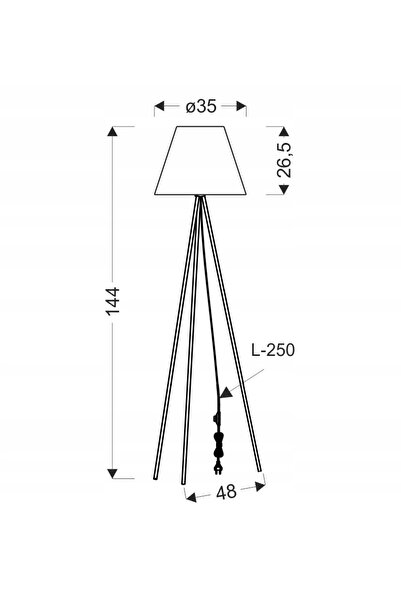 Candellux Lighting Lampadare - Auriu