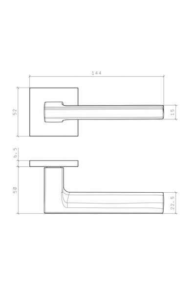 NO BRAND ENGER Mâner STILE OGA ROZETA Q SLIM 7MM MSB - titan