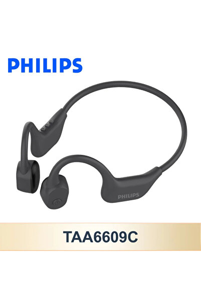 Philips سماعات رأس TAA6609C سوداء بتقنية التوصيل العظمي، سماعات لاسلكية بتقني...