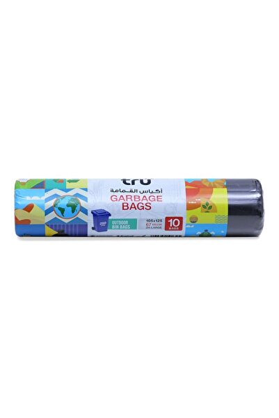 Generic Brand tru® Garbage Bags Compact Roll Black 105x125cm 67Gallon 30bags