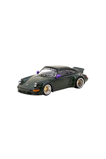 Porsche RWB 964 Зелен модел на кола в мащаб 1:64 от Tarmac Works