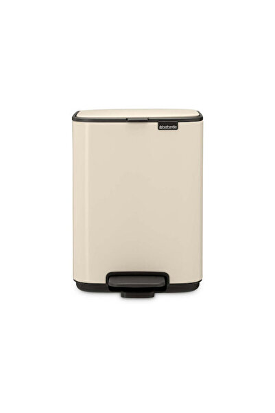 Brabantia Πλαστικός κάδος απορριμμάτων με πεντάλ, μπεζ, 4 λίτρα