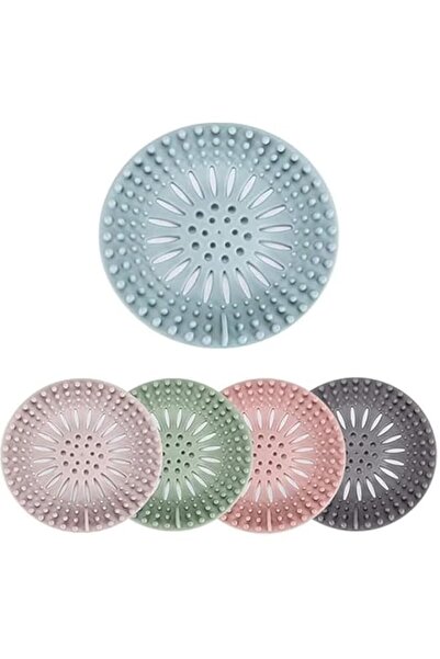 Generic ECVV 5 Pack Silicone Hair Catcher Stopper, Bathroom Bathtub Drain Cov...