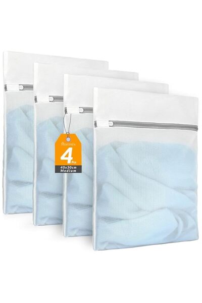 Generic 4PCS Laundry Bags for Delicates, Mesh Washing Bags 40x30cm Medium Siz...