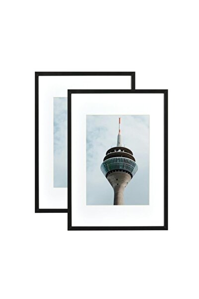 Generic Brand Picture Frame A4 21 x 30 cm Black Wood Frame with Acrylic Glass...