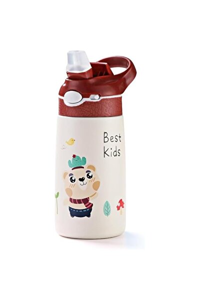 Generic Kids Stainless Steel Water Bottles with Straw, 13.5 oz Insulated Wate...