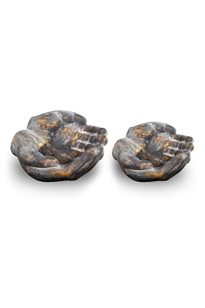 Generic Brand YATAI Artistic Hand-Shaped Decorative Bowl Set - Rustic Vintage...