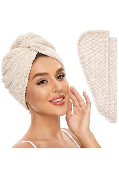Generic Microfiber Hair Towel Wrap for Women, Quick Drying Hair Turban, Anti ...