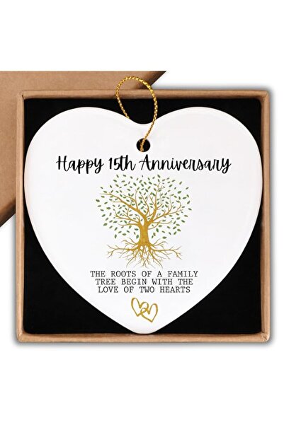 Generic Brand Piuzmnsiy 15th Anniversary Marriage Gifts for Couple Happy 15th...